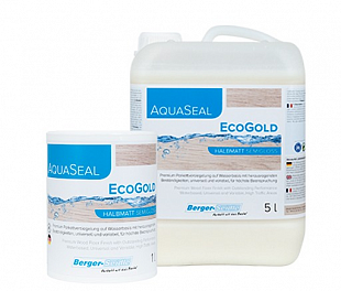 Однокомпонентный акрилово-полиуретановый лак на водной основе «Berger Aqua-Seal EcoGold» 5 л.