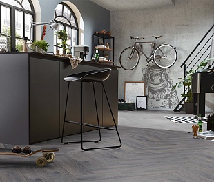 Ламинат Kronotex Herringbone 10-33  D 4167 Дуб Престиж серый