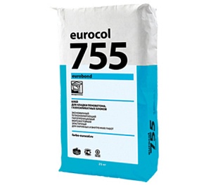 Клей для кладки пенобетона и газосиликата FORBO EUROCOL 755 EUROBOND